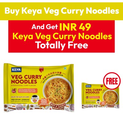 Keya veg curry noodles + keya veg curry noodles