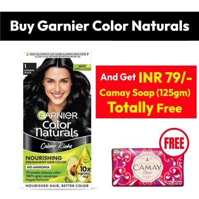 Garnier color + Camay Soap Free 125gm